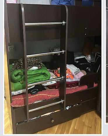 Mebel: Oğlan və qız üçün, İşlənmiş, Çarpayı, Matras ilə, Siyirməli, MDF — 1