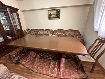 кухонный стол икеа: Ашкана үстөлү жана отургуч, Колдонулган, Өзү алып кетүү, түсү - Күрөң