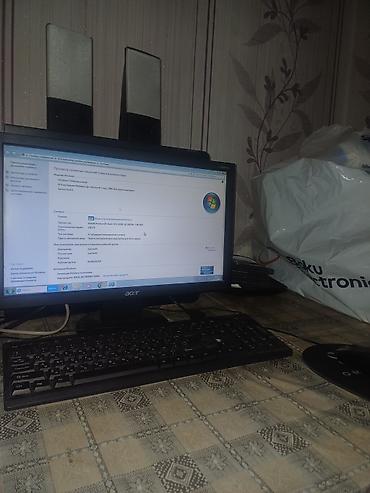 a4 paçka: Acer stolüstü kompüter seti Monitor: Acer LCD (təxminən 19"), parlaq — 3