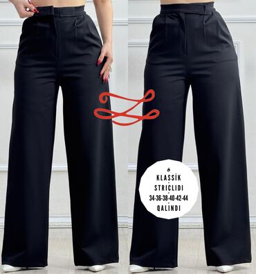 Qadın şalvarları: Şalvar, Zara, rəng - Qara — 5