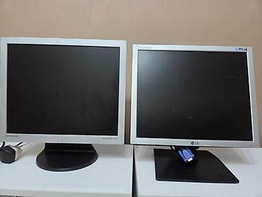 17: İki 17" kvadrat LCD monitor dəsti - Modellər: - Samsung SyncMaster — 2