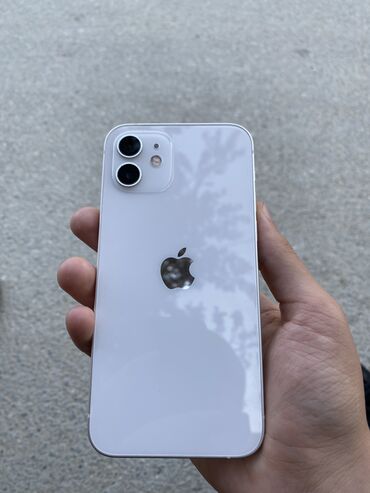 apple 12: IPhone 12, 64 GB, Ağ, Zəmanət, Simsiz şarj, Face ID