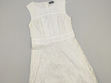 biała satynowa sukienki: Dress, S (EU 36), C&A, condition - Good