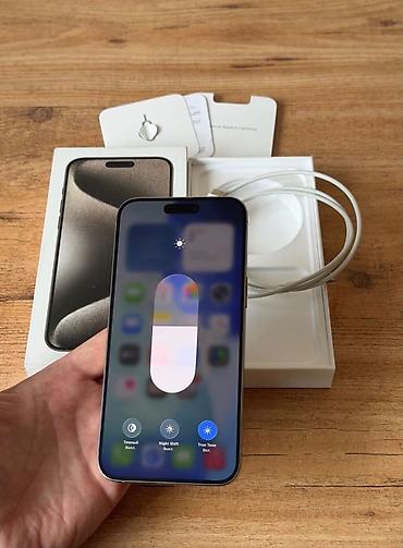 iphone se qiyməti: IPhone 15 Pro, 256 GB, Natural Titanium, Zəmanət, Simsiz şarj, Face ID — 6