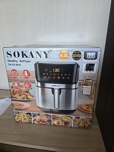 Airfryer satilir 2 defe istifade olunub sadece koc olunur deye satilir