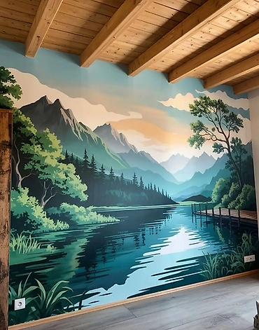 декоративный краска: 🎨 РОСПИСЬ СТЕН НА ЗАКАЗ Хотите сделать интерьер ярким и необычным? — 7
