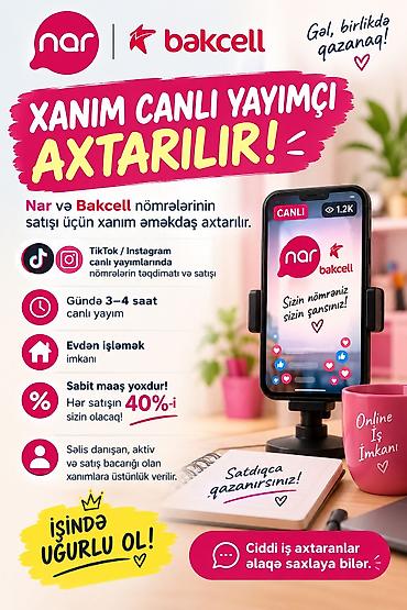 Satış: Satış məsləhətçisi tələb olunur, 1-2 illik təcrübə — 1