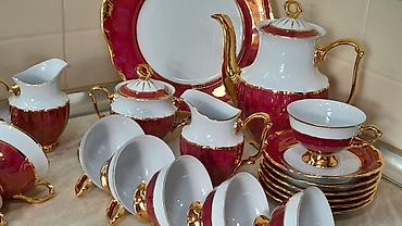 antik servis: Çay dəsti, Farfor, 6 nəfərlik, Çexiya — 4