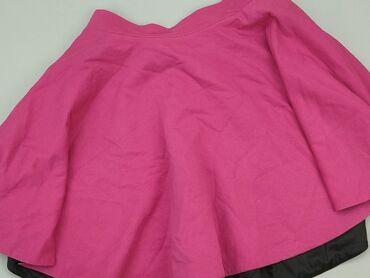 różowa spódnice w kratkę: Skirt, M (EU 38), condition - Good