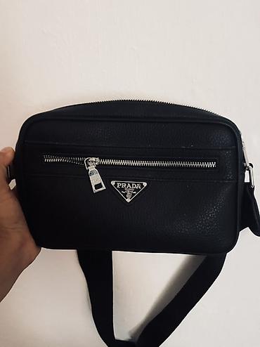 сумка унисекс: Классическая сумка, Prada, Материал: Натуральная кожа, Застежка на молнии, Унисекс, Новый — 2