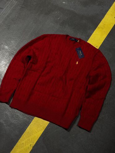 форма для охраны купить: Мужской свитер, M (EU 38), Polo Ralph Lauren, Новый, цвет - Красный, Самовывоз, Бесплатная доставка, Платная доставка