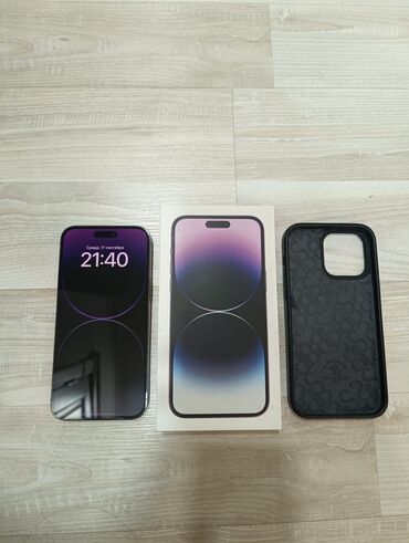 айфон 13 про цена в бишкеке 256 гб: IPhone 14 Pro Max, Колдонулган, 128 ГБ, Deep Purple, Каптама, Куту, 88 %