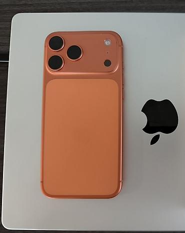 iphone 6 pro max: IPhone 17 Pro Max, 256 GB, Narıncı, Simsiz şarj, Face ID, Sənədlərlə — 1