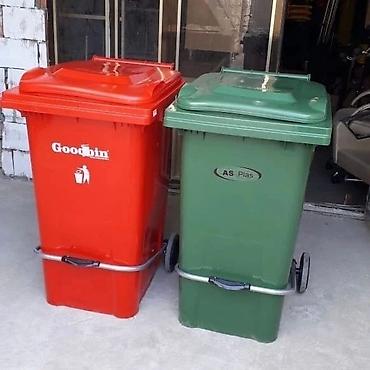 Tullantı qabları: Məişət Tullantı qutuları. 20 lt den 1100 lt qeder movcuddur. Plastik — 8