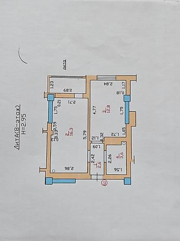 Продажа квартир: 1 комната, 35 м², Аламедин-1 мкр Элитка, 8 этаж, Евроремонт — 3
