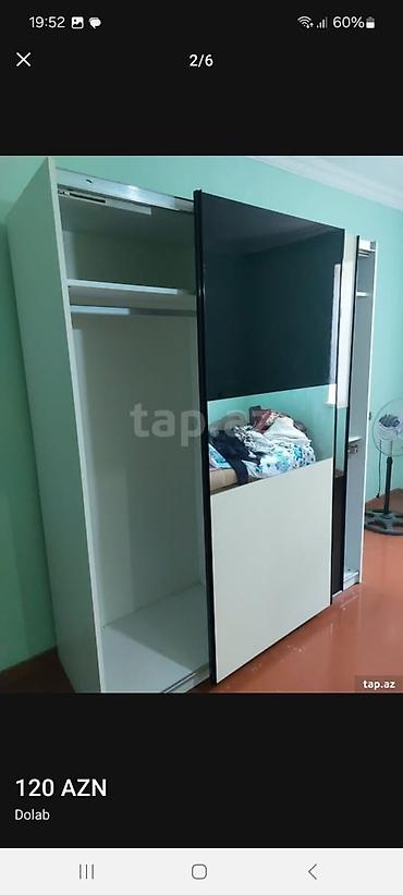 kapron borular: Dolab – sürgülü qapılı - Model: iki sürgülü qapı, bir qapıda böyük — 2