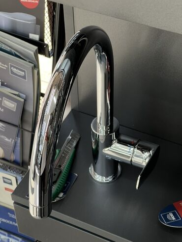 мебельные ручки: Смеситель для кухни/раковины GROHE, однорычажный - Высокий излив в