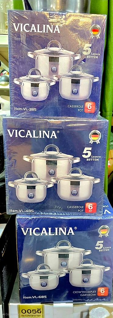 Кухонные принадлежности: Набор кастрюль VICALINA — 6 предметов - Материал: нержавеющая сталь — 8