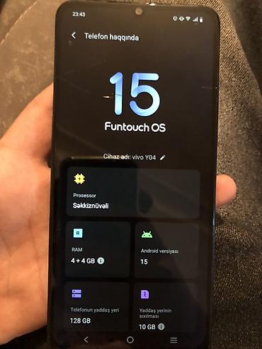 işlenmis telefonlar: Vivo Y3, 128 GB, rəng - Qara, Barmaq izi, İki sim kartlı, Face ID — 7