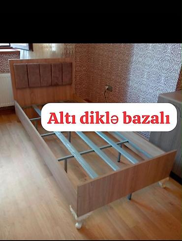 laminat kredit: Yüksələn mexanizmli tək nəfərlik çarpayı - Ölçü: təxmini 90×190 sm — 9