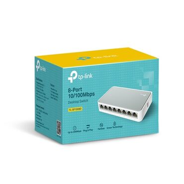 Printerlər: TP-Link TL-SF1008D 8-Port 10/100Mbps Desktop Switch Xüsusiyyətlər: -