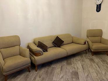 furqan mebel fabriki: Qonaq otağı üçün yumşaq mebel dəsti satilir turkiye istesali furkan — 1