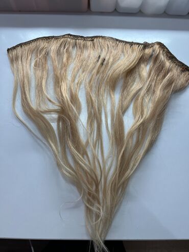 fen za kosu: Kosa na klipse prirodna, 43 cm duzina