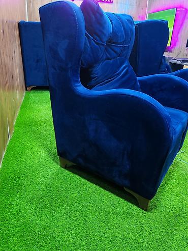 tv kreslo: Məhsul: Tək nəfərlik kreslo - Rəng: tünd göy (royal blue) - Parça — 2