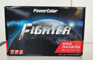 скупка видеокарт: Видеокарта PowerColor Radeon RX 6750 XT, 12 ГБ, Новый