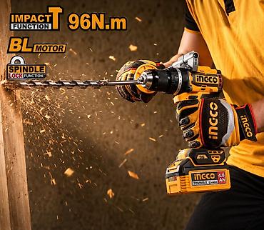 kömürsüz drel: YENİ INGCO P20S Zərbəli - Fırlanma momenti: 96 N·m - Brushless — 5