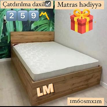 kalistamon agaci: Taxta çarpayı – 160×200 sm - Material: təbii ağac fakturalı — 1
