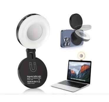 modem usb: Maqnitli Selfie İşığı – telefon və noutbuk üçün portativ LED ring işıq