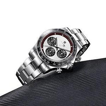 Ručni satovi: PAGANI DESIGN PD-1676 -40mm- Bela -Rolex Daytona Paul Newman Potpuno — 12