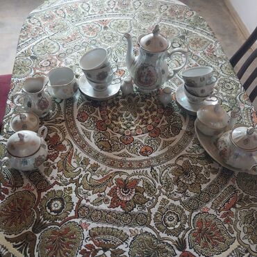 madonna çay desti: Çay dəsti, rəng - Ağ, Alpina, 6 nəfərlik, Almaniya
