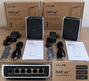Продаю MikroTik hAP ax² — 2 шт. Состояние: новые, не использовались
