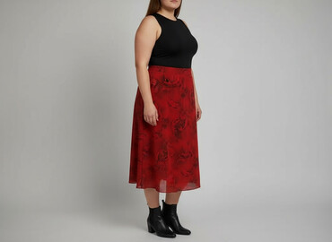 spódniczka czarne eko skóra: Спідниця жіноча, розмір 6XL