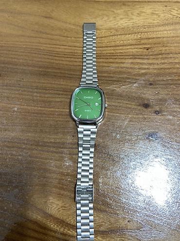 retro casio: Часы Casio с кварцевым механизмом. Корпус и браслет металлические — 1
