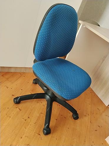 Ofis/stolüstü iş üçün fırlanan kreslo - Rəng: mavi (xırda naxışlı