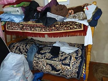taxt ikineferlik: Taxta çarpayı – iki mərtəbəli - Material: möhkəm təbii ağac karkas - — 1