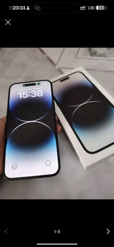 xs max дисплей: IPhone 14 Pro Max, Колдонулган, 128 ГБ, Кара, Заряддоочу түзүлүш, Коргоочу айнек, Каптама, 79 %
