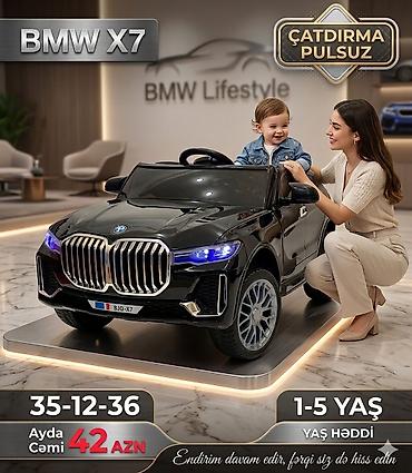 Uşaq üçün elektrik maşınları: BMW X7 uşaq elektrik maşını - Modell: BMW X7 - Yaş həddi: 1–5 yaş - — 1