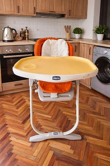 соски chicco: Стульчик для кормления, Б/у, Chicco, Пластик, цвет - Оранжевый, Самовывоз — 3