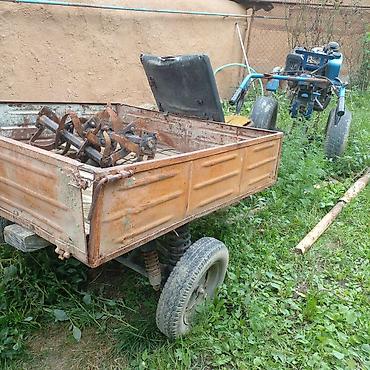 Motoblok və qoşqu komplekti - Güclü motoblok: iki təkərli, sükan