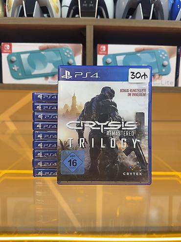 Video oyunlar və konsollar: Crysis Trilogy-PS4 diski Oyun diski tam işlək vəziyyətdədir, heç bir — 1