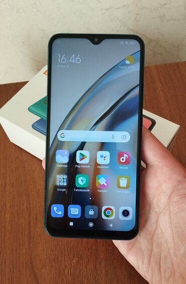 мобильный телефон: Redmi 9, 32 GB, rəng - Göy, Sensor, Barmaq izi, İki sim kartlı