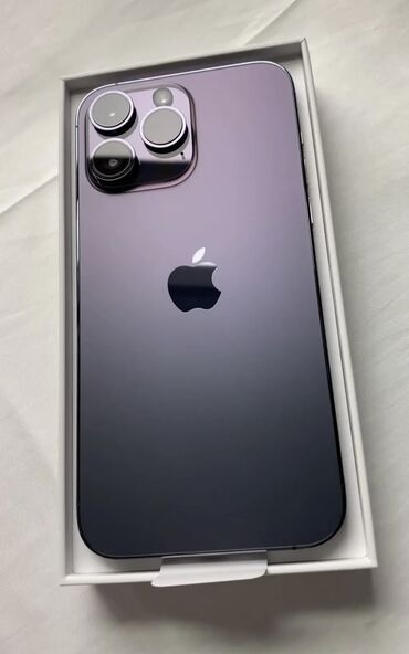 кофемашины для дома saeco: IPhone 14 Pro, Колдонулган, 256 ГБ, Deep Purple, Коргоочу айнек, Каптама, Кабель, 87 %