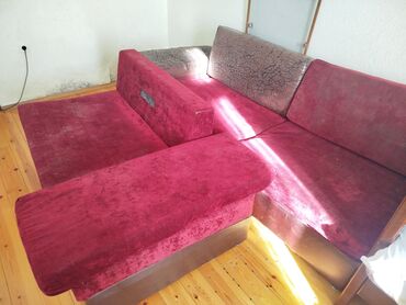 metak boru: Угловой диван, Раскладной, С подъемным механизмом, Велюровая ткань, Нет доставки