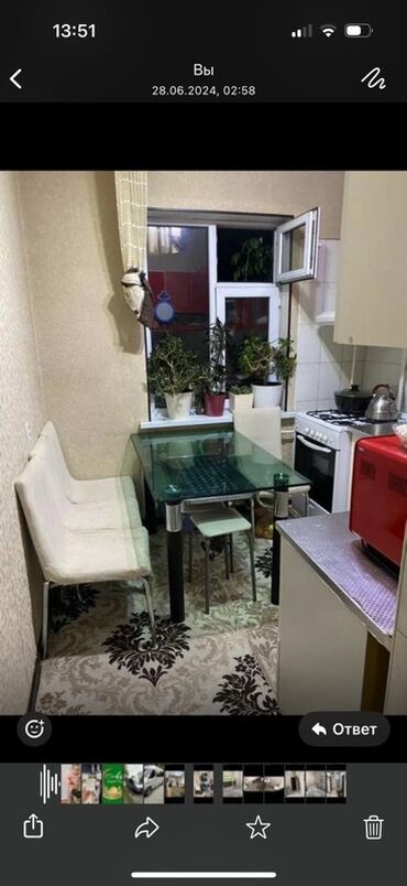жалал абад аренда: 2 бөлмө, 46 кв. м, 105-серия, 2 кабат, Евроремонт