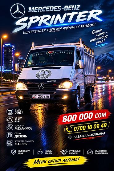 Транспорт: Легкий грузовик, Mercedes-Benz, Стандарт, 3 т, Б/у — 1