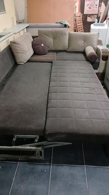 metbex kunc divan: Künc divan – yataq funksiyalı - Forma: L-şəkilli künc divan - Rəng — 4